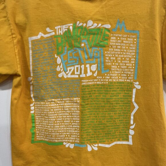 The Bamboozle Festival 2011 Clown Line Up Tee Shirt Music Size Small - Picture 7 of 9